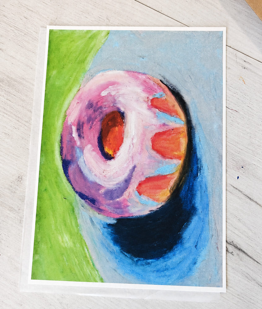 Archival print titled Donut