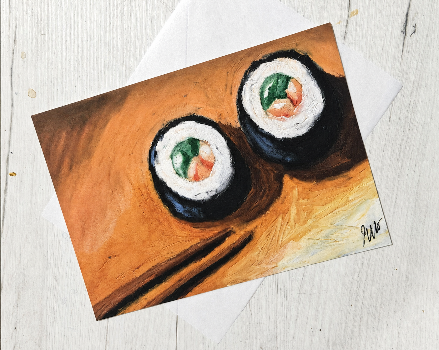 Archival print titled Sushi