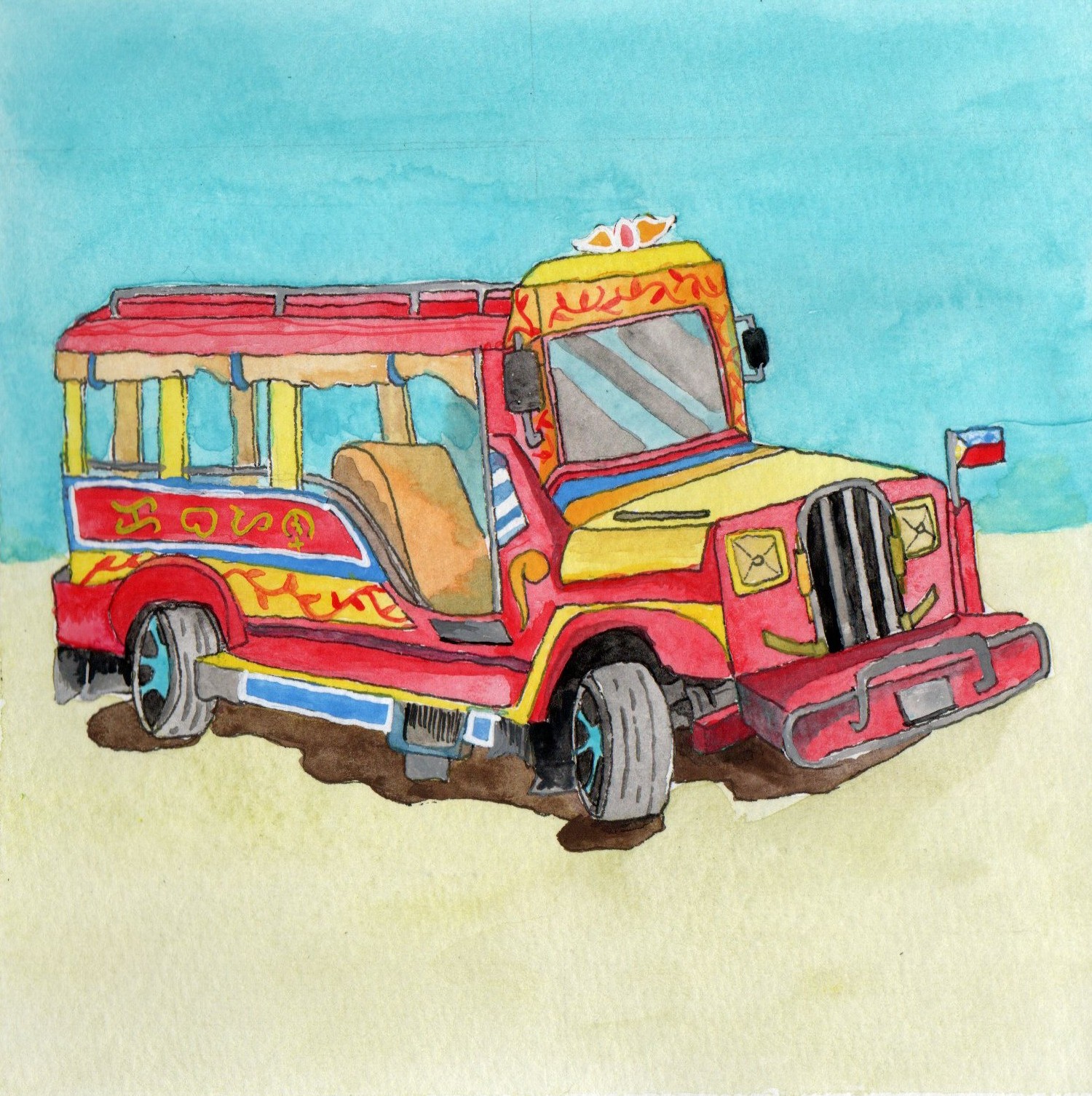 Jeepney Sketch